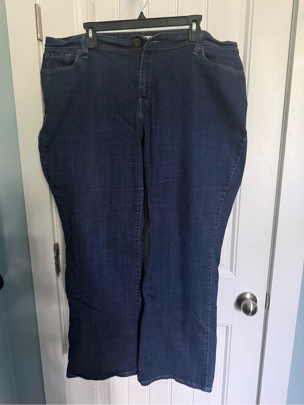 Dark Blue Levi Women's Bootcut Jeans